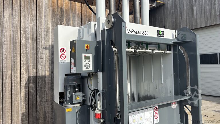 Bale press, waste compactor, paper baler HSM V-Press 860 Plus