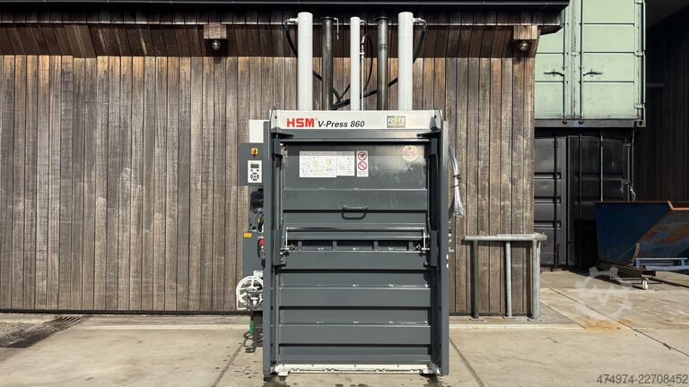 Bale press, waste compactor, paper baler HSM V-Press 860 Plus