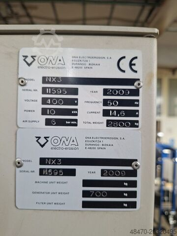 Cnc Senkerodiermaschine ONA NX3
