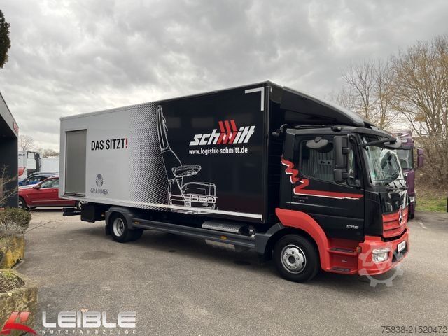 Box truck MERCEDES-BENZ Atego 1018*Koffer*Rolltor*Rolltor seitlich*Klima