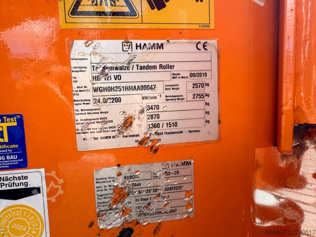 Tandemwalze Hamm HD12i VO VIO Oszillation 24 kW