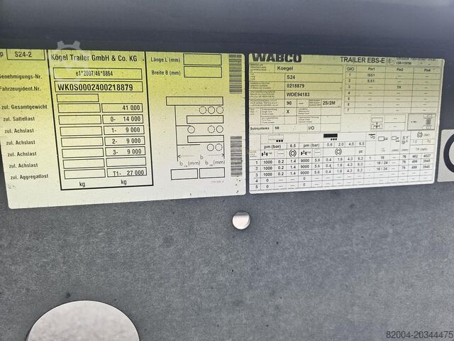 Container transport KÖGEL PORT 40 SIMPLEX 20| SAF DISC | HOLLAND TRAILER ...