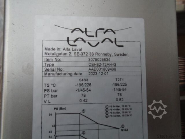 Plattenwärmetauscher Alfa Laval CBH62 12 AH G 10 kw