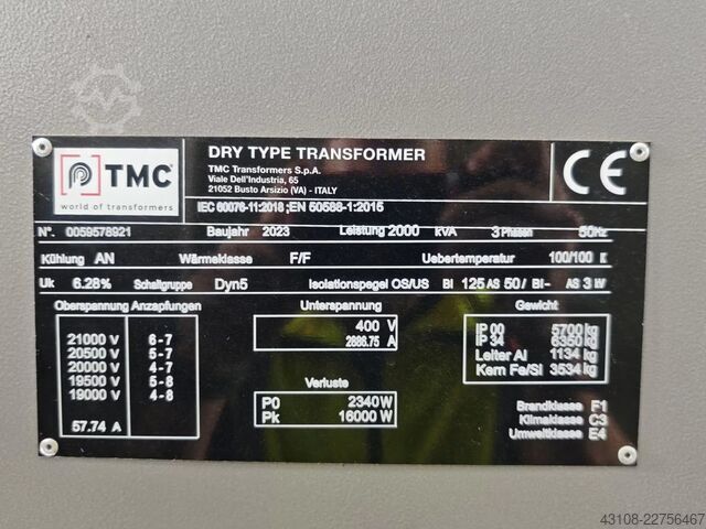 Dry Type Transformer TMC Transformers 