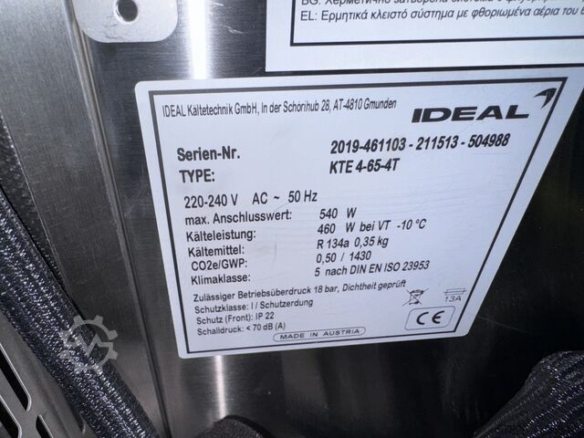 Unterbaukühltisch 4 Türen NORDCAP IDEAL Unterbaukühltisch *Aktion* KTE 4-65-4T