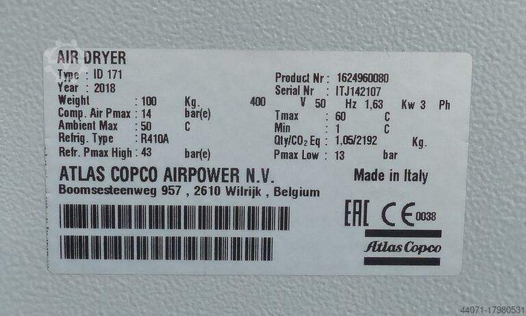 Schraubenkompressor GA55FF Atlas Copco GA55FF