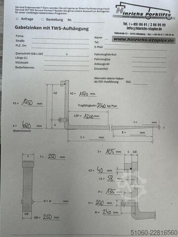 Gabeln SMV TW 23,6 to