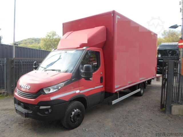 Box van IVECO 70 c 18/Koffer/Ladebordwand