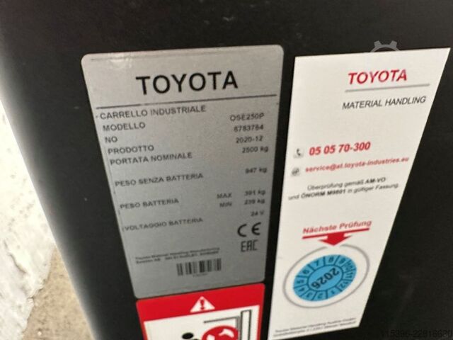 Niederhubkommissionierer Toyota OSE 250 - 307 Stunden !!!!