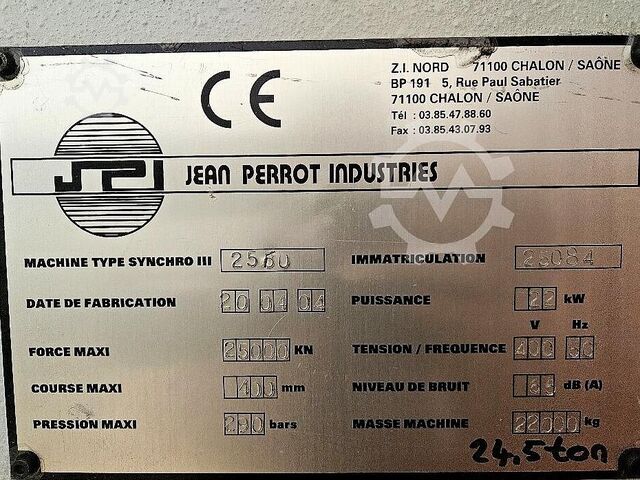 Abkantpresse Perrot Synchro III 2560