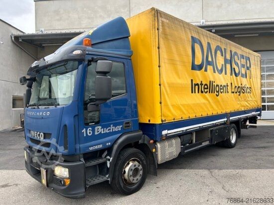 LKW mit Pritsche & Plane IVECO EUROCARGO 120E22 PLANE, SCHALTER LBW