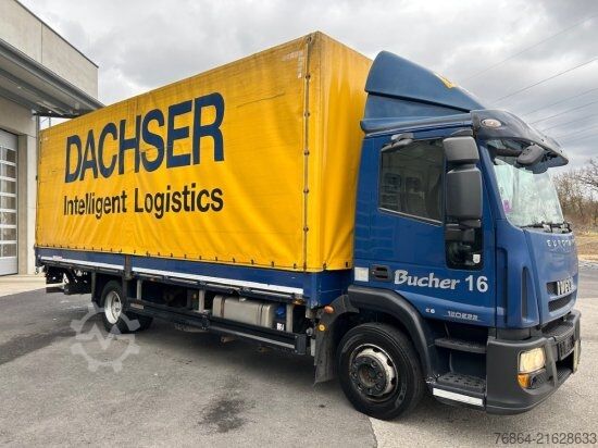 LKW mit Pritsche & Plane IVECO EUROCARGO 120E22 PLANE, SCHALTER LBW