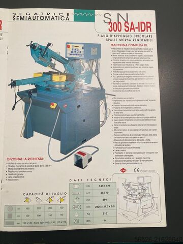 Bandsäge Pedrazzoli SN 300 SA