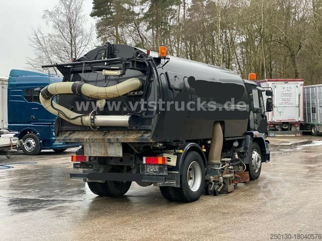 Road sweeper MAN Kehrmaschine Bucher Schörling Blatt Federung