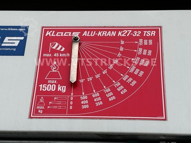 Truck-mounted crane van MITSUBISHI Fuso Canter 9C18 Klaas Dachdeckerkran