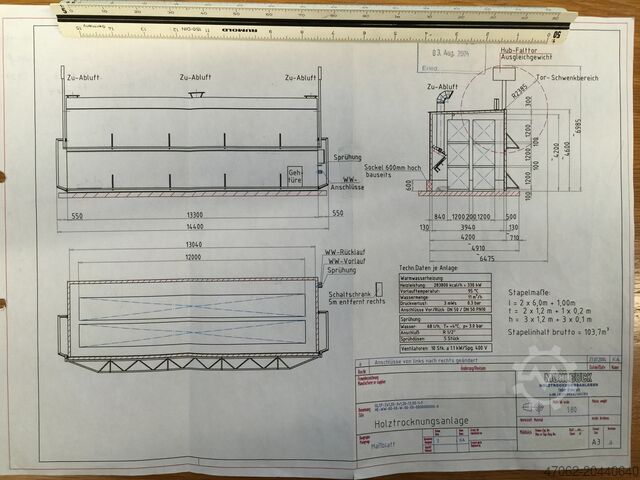 Mühlböck dry kiln with swing door  