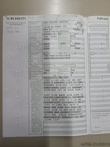 LKW geschlossener Kasten Mercedes-Benz 904 Sprinter