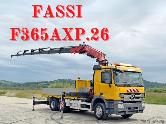 Truck mounted crane MERCEDES-BENZ ACTROS 2646 * FASSI F365AXP.26 + FUNK * 6x4
