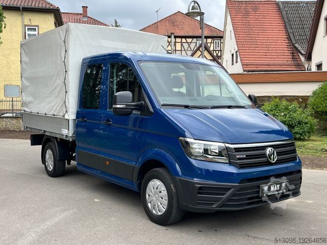 Curtain sider van VOLKSWAGEN CRAFTER PRITSCHE DoKa 4M. DIFF. SPERRE AUTOMATIK