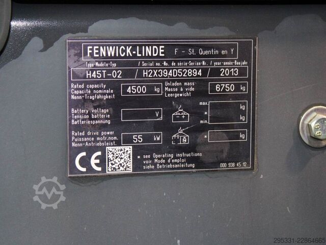 LPG Forklifts Linde H 45 T-02  394
