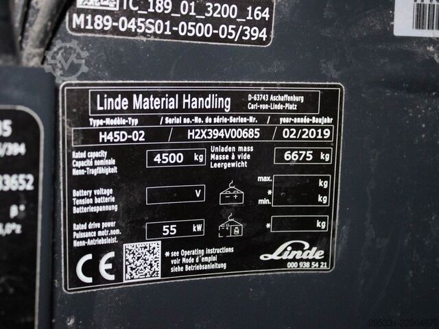 Diesel Forklift Linde H 45 D-02  394