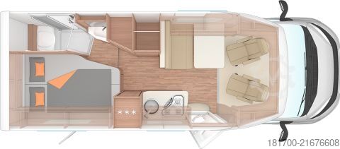 Semi-integrated camper Weinsberg CaraCompact 600 MF EDITION [PEPPER] TraumMobil* Autark-e*