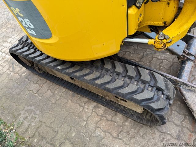Minibagger KOMATSU PC26MR-3 / 2020 BJ / 2 x Löffel