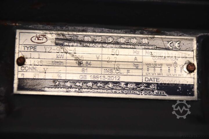 Geared motor 1.1 kW 143 rpm Dalian NET NMRV Y2-90S-4