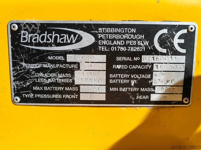 Electric tractor Bradshaw PT1500