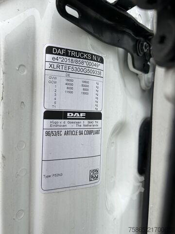 Standard tractor DAF XG 480 FT / 142 dkm / Tacho V2 / Mirror Cams / ...