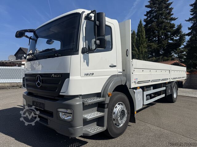 Axor 1829 L flatbed, 7.35 m, air suspension Mercedes-Benz Axor 1829 L Pritsche 7,35m, Luftfederung