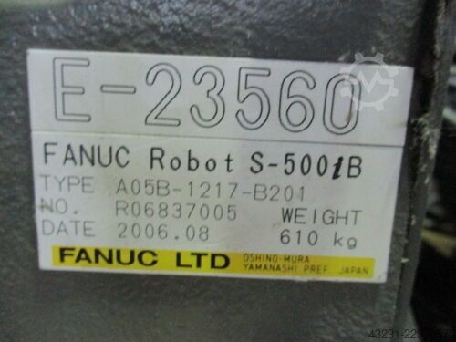 Industrial robot Fanuc S-500iB , R-J3iB
