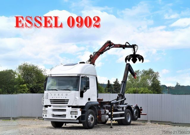 Autokran IVECO STRALIS 400 * ABROLLKIPPER * ESSEL 0902* TOP