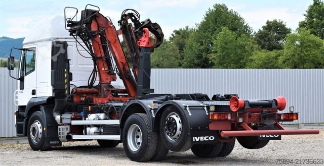 Autokran IVECO STRALIS 400 * ABROLLKIPPER * ESSEL 0902* TOP