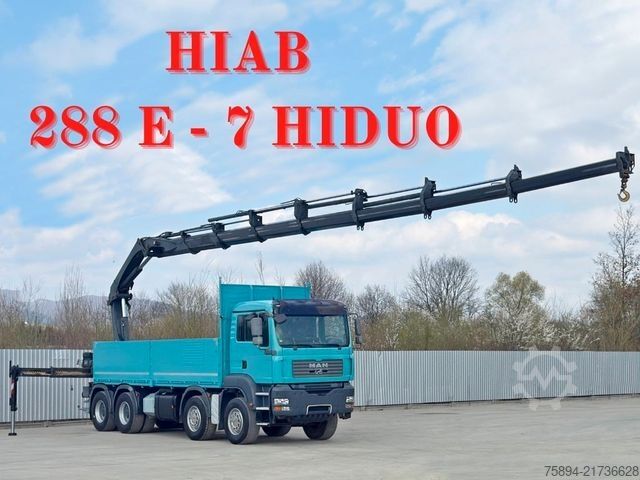 Truck mounted crane MAN TGA 41.440 * HIAB 288 E - 7 HIDUO/FUNK * 8x4