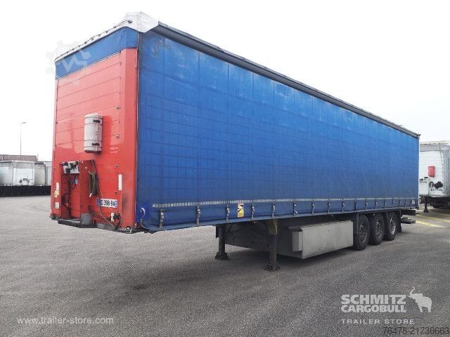 Auflieger mit Pritsche & Plane Schmitz Cargobull Curtainsider Standard Taillift