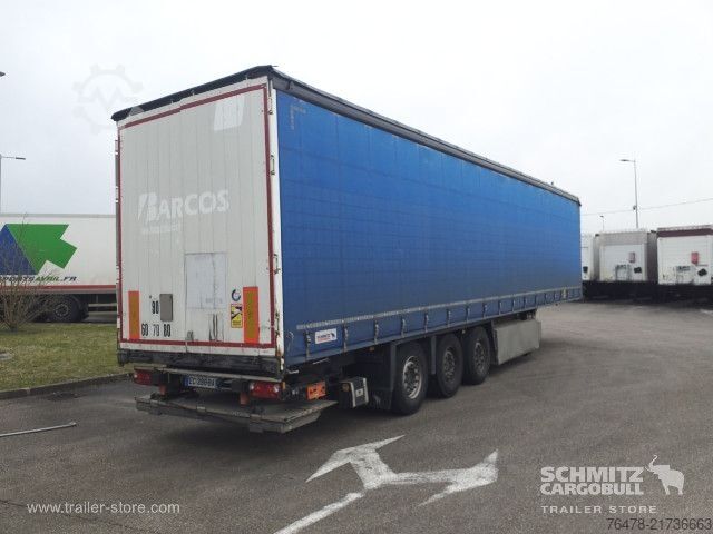 Auflieger mit Pritsche & Plane Schmitz Cargobull Curtainsider Standard Taillift