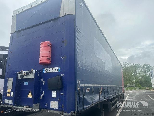 Open semitrailer with tarp Schmitz Cargobull Curtainsider Mega