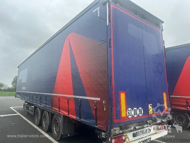 Open semitrailer with tarp Schmitz Cargobull Curtainsider Mega