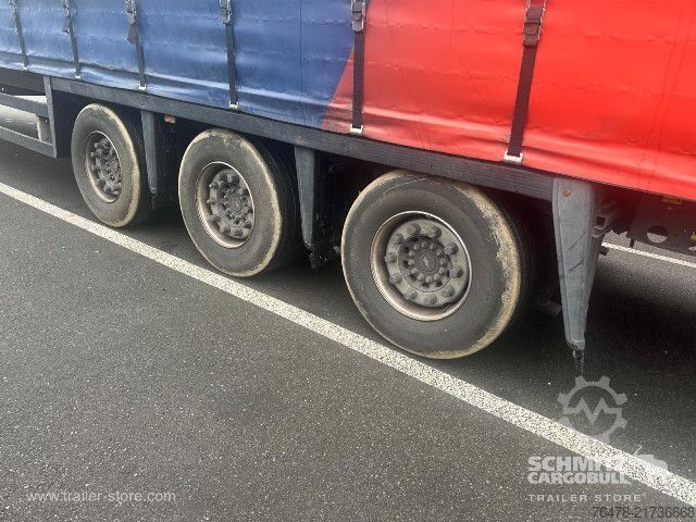 Open semitrailer with tarp Schmitz Cargobull Curtainsider Mega