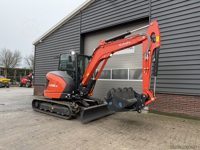 Kubota U56-5 mini excavator NEW incl. CW10 quick coupler + 3 buckets KUBOTA U56-5 minigraver NIEUW incl CW10 + 3 bakken