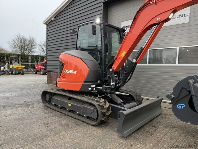 Kubota U56-5 mini excavator NEW incl. CW10 quick coupler + 3 buckets KUBOTA U56-5 minigraver NIEUW incl CW10 + 3 bakken