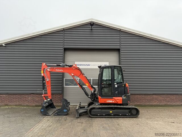 Kubota U56-5 mini excavator NEW incl. CW10 quick coupler + 3 buckets KUBOTA U56-5 minigraver NIEUW incl CW10 + 3 bakken