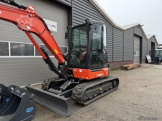 Kubota U56-5 mini excavator NEW incl. CW10 quick coupler + 3 buckets KUBOTA U56-5 minigraver NIEUW incl CW10 + 3 bakken