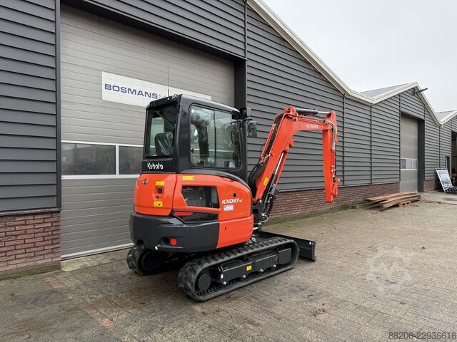 Kubota KX037 HI mini excavator NEW €740 LEASE KUBOTA KX037 HI minigraver NIEUW €740 LEASE