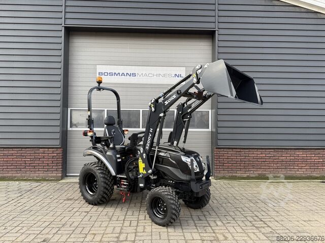  SOLIS 26 HST BLACK EDITION minitractor NIEUW met frontlader