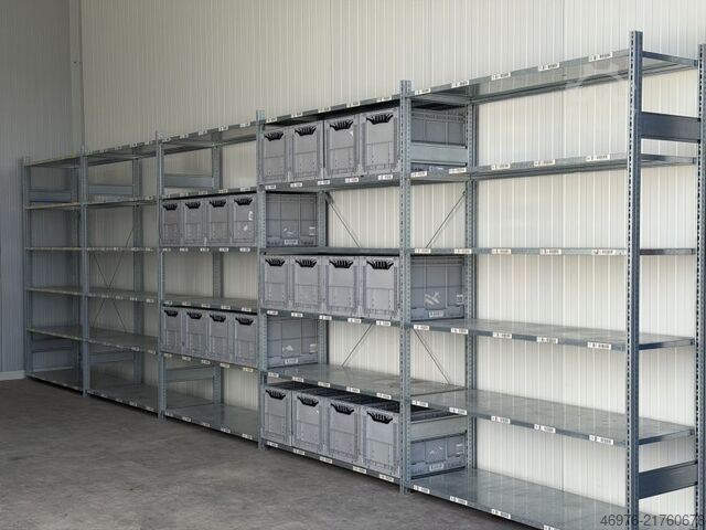 High-bay warehouse shelving SSI Schäfer R3000 Kistenregal Regallänge: 8,19 lfm.