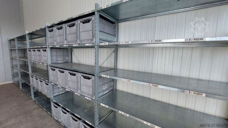 High-bay warehouse shelving SSI Schäfer R3000 Kistenregal Regallänge: 8,19 lfm.
