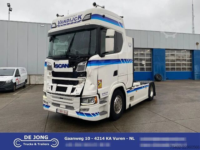 Standard tractor Scania S500 NGS / Damaged / Retarder / 2x Tank