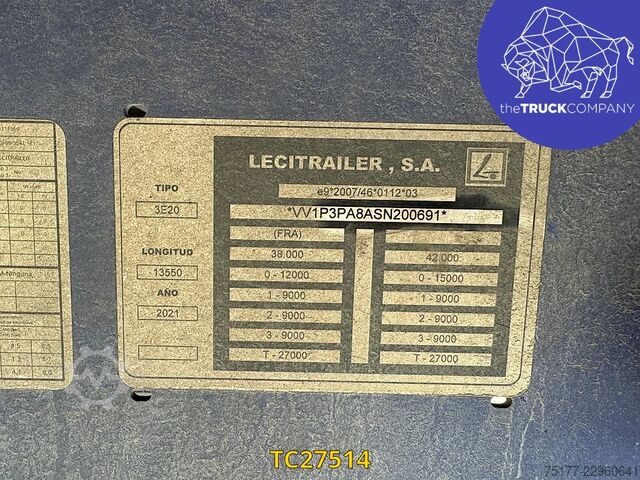 Platform trailer LeciTrailer 